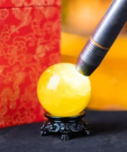 Quả Cầu Phong Thủy Đá Thạch Anh Vàng - 0,23kg - M1453023