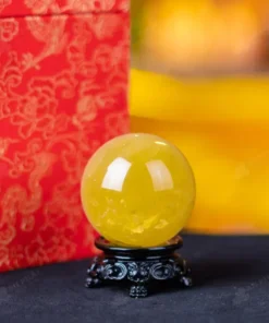 Quả Cầu Phong Thủy Đá Thạch Anh Vàng - 0,23kg - M1453023
