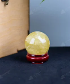 Quả Cầu Phong Thủy Đá Thạch Anh Vàng - 0.30kg - M1453030