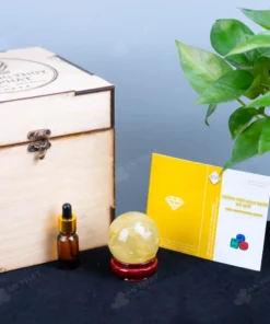 Quả Cầu Phong Thủy Đá Thạch Anh Vàng - 0.30kg - M1453030