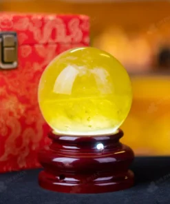 Quả Cầu Phong Thủy Đá Thạch Anh Vàng - 0,95kg - M1453095