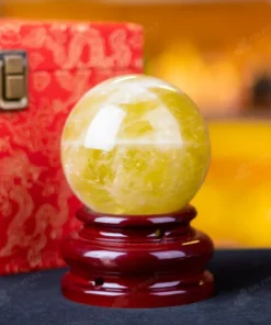 Quả Cầu Phong Thủy Đá Thạch Anh Vàng - 0,95kg - M1453095