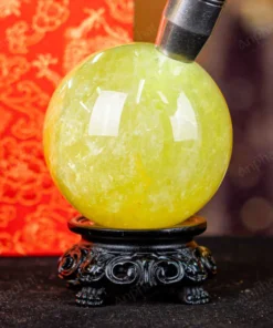 Quả Cầu Phong Thủy Đá Thạch Anh Vàng 1A Có Sao - 0,74kg - M1977074