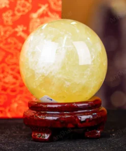 Quả Cầu Phong Thủy Đá Thạch Anh Vàng 1A Có Sao - 0,75kg - M1977075