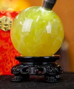 Quả Cầu Phong Thủy Đá Thạch Anh Vàng 1A Có Sao - 1,04kg - M1977104