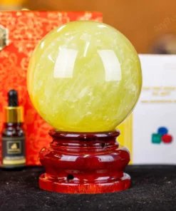 Quả Cầu Phong Thủy Đá Thạch Anh Vàng 1A - 1,52kg - M1977152