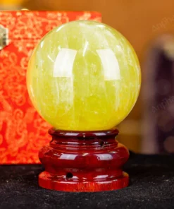 Quả Cầu Phong Thủy Đá Thạch Anh Vàng 1A - 1,52kg - M1977152