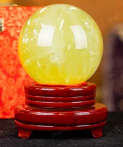 Quả Cầu Phong Thủy Đá Thạch Anh Vàng 1A - 1,52kg - M1977152