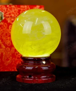 Quả Cầu Phong Thủy Đá Thạch Anh Vàng 1A - 1,52kg - M1977152