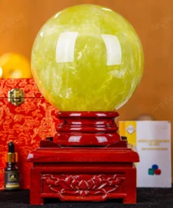 Quả Cầu Phong Thủy Đá Thạch Anh Vàng 1A - 6,92kg - M1977692