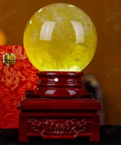 Quả Cầu Phong Thủy Đá Thạch Anh Vàng 1A - 4,39kg - M1977439