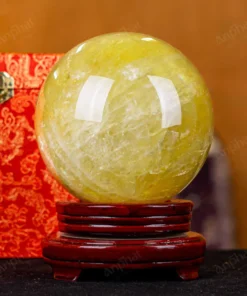 Quả Cầu Phong Thủy Đá Thạch Anh Vàng 1A - 4,39kg - M1977439