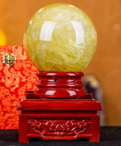 Quả Cầu Phong Thủy Đá Thạch Anh Vàng 1A - 4,39kg - M1977439