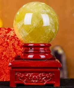 Quả Cầu Phong Thủy Đá Thạch Anh Vàng 1A - 4,42kg - M1977442