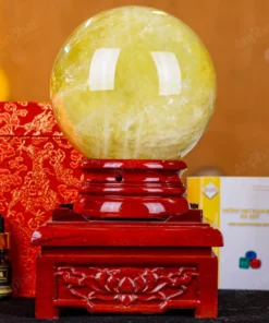 Quả Cầu Phong Thủy Đá Thạch Anh Vàng 1A - 4,42kg - M1977442