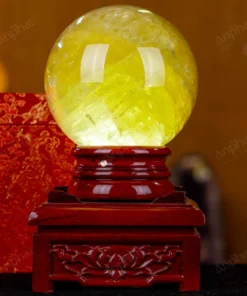 Quả Cầu Phong Thủy Đá Thạch Anh Vàng 1A - 4,42kg - M1977442