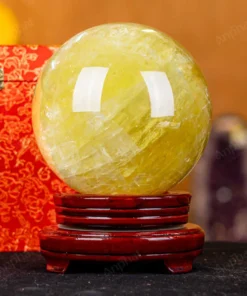 Quả Cầu Phong Thủy Đá Thạch Anh Vàng 1A - 4,42kg - M1977442