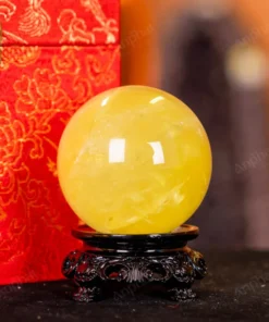 Quả Cầu Phong Thủy Đá Thạch Anh Vàng 2A - 0,28kg - M2606028