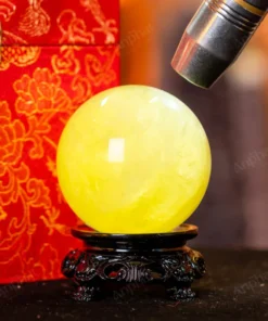 Quả Cầu Phong Thủy Đá Thạch Anh Vàng 2A - 0,28kg - M2606028