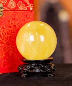 Quả Cầu Phong Thủy Đá Thạch Anh Vàng 2A - 0,31kg - M2606031