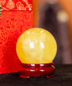 Quả Cầu Phong Thủy Đá Thạch Anh Vàng 2A - 0,31kg - M2606031