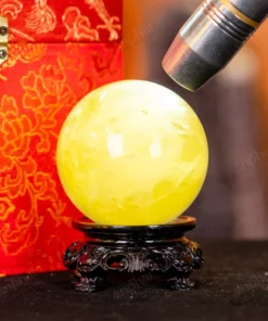 Quả Cầu Phong Thủy Đá Thạch Anh Vàng 2A - 0,31kg - M2606031