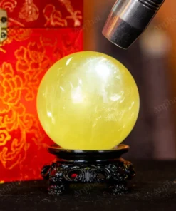 Quả Cầu Phong Thủy Đá Thạch Anh Vàng 2A - 0,32kg - M2606032