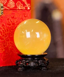 Quả Cầu Phong Thủy Đá Thạch Anh Vàng 2A - 0,32kg - M2606032