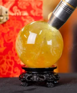 Quả Cầu Phong Thủy Đá Thạch Anh Vàng 2A Có Sao - 0,42kg - M2606042