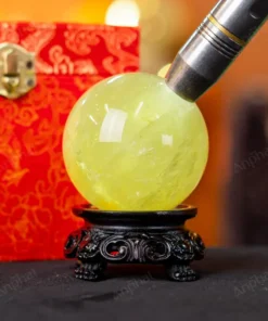 Quả Cầu Phong Thủy Đá Thạch Anh Vàng 2A Có Sao - 0,46kg - M2606046