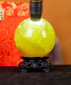 Quả Cầu Phong Thủy Đá Thạch Anh Vàng 2A Có Sao - 0,48kg - M2606048