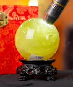 Quả Cầu Phong Thủy Đá Thạch Anh Vàng 2A Có Sao - 0,52kg - M2606052