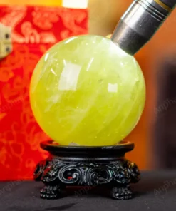 Quả Cầu Phong Thủy Đá Thạch Anh Vàng 2A - 0,55kg - M2606055