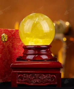 Quả Cầu Phong Thủy Đá Thạch Anh Vàng 2A - 2,4kg - M260624