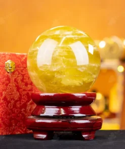 Quả Cầu Phong Thủy Đá Thạch Anh Vàng 2A - 5,6kg - M260656