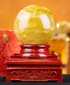 Quả Cầu Phong Thủy Đá Thạch Anh Vàng 2A - 5,6kg - M260656