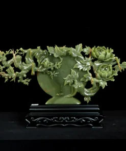 Tác Phẩm Uyên Ương Đại Cát Đá Phong Thủy, Đá Ngọc Onyx (Quà Tặng Phong Thủy VIP) M2405