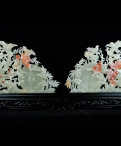 Tác Phẩm Uyên Ương Hạnh Phúc Đá Phong Thủy, Đá Ngọc Onyx (Quà Tặng Phong Thủy VIP) M2398