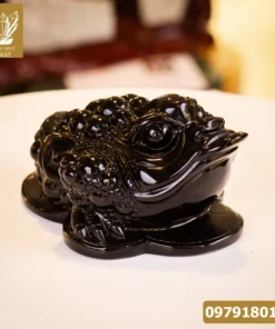 Thiềm Thừ (Cóc 3 Chân, Cóc Ngậm Tiền) Đá Onyx Nature - M1370