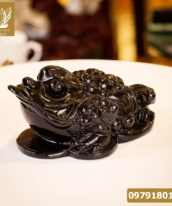 Thiềm Thừ (Cóc 3 Chân, Cóc Ngậm Tiền) Đá Onyx Nature - M1370