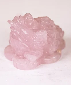 Thiềm Thừ (Cóc 3 Chân, Cóc Ngậm Tiền) Thạch Anh Hồng 1,18Kg - M13662