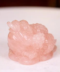 Thiềm Thừ (Cóc 3 Chân, Cóc Ngậm Tiền) Thạch Anh Hồng 1,04Kg - M13663