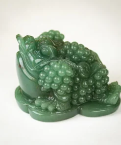 Cóc Ngậm Tiền Màu Xanh | Thiềm Thừ (Cóc 3 Chân, Cóc Ngậm Tiền) Thạch Anh Xanh 1,13Kg - M13631