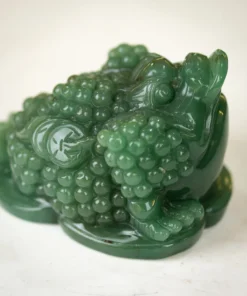 Cóc Ngậm Tiền Màu Xanh | Thiềm Thừ (Cóc 3 Chân, Cóc Ngậm Tiền) Thạch Anh Xanh 1,13Kg - M13631