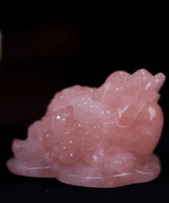 Thiềm Thừ (Cóc 3 Chân - Cóc Ngậm Tiền) Thạch Anh Hồng 1,04kg - M13667