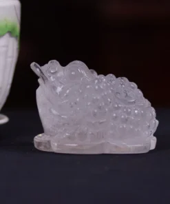 Thiềm Thừ (Cóc 3 Chân - Cóc Ngậm Tiền) Thạch Anh Trắng 0,61kg - M13698