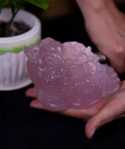 Thiềm Thừ (Cóc 3 Chân - Cóc Ngậm Tiền) Thạch Anh Tím 1,49kg - M13681