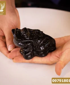 Thiềm Thừ (Cóc 3 Chân, Cóc Ngậm Tiền) Đá Onyx Nature - M1370