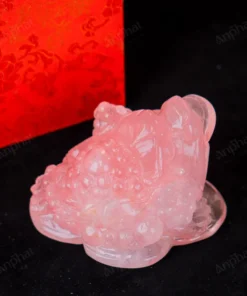 Thiềm Thừ Thạch Anh Hồng - 11cm - M1366078