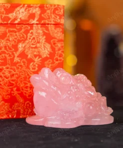 Thiềm Thừ Thạch Anh Hồng - 11cm - M1366078